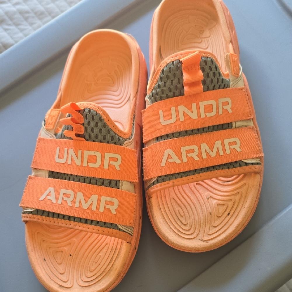 Under Armour Kids Bright Orange Slide Sandals